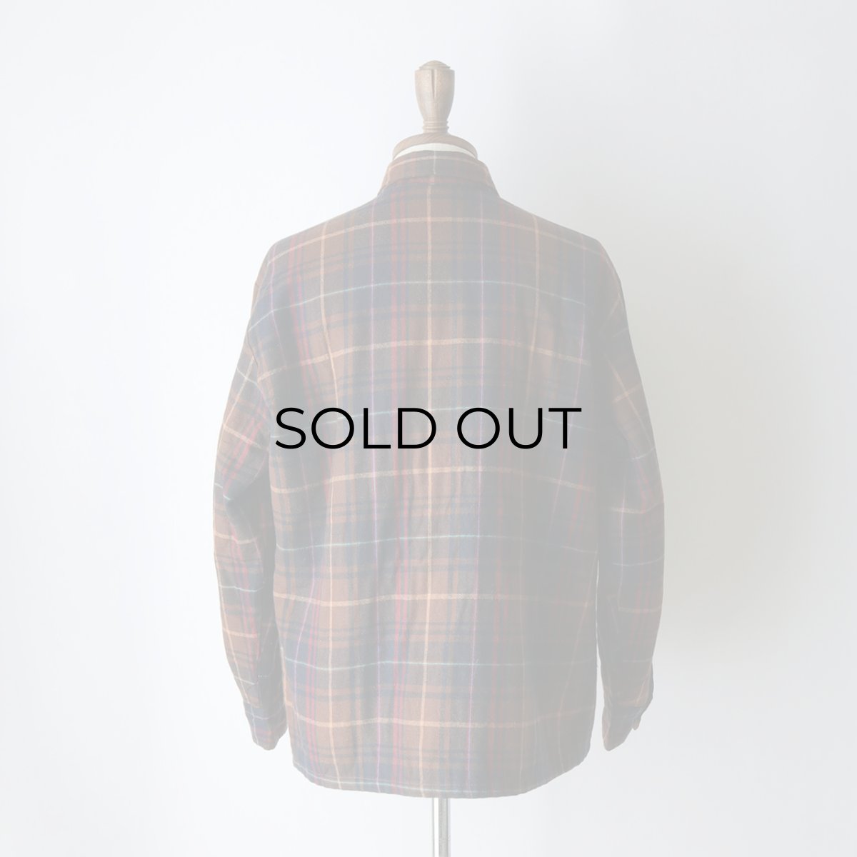 画像12: 〜80's OAKTON ACRYLIC CHECK QUILTED LINING BOX SHIRT (12)