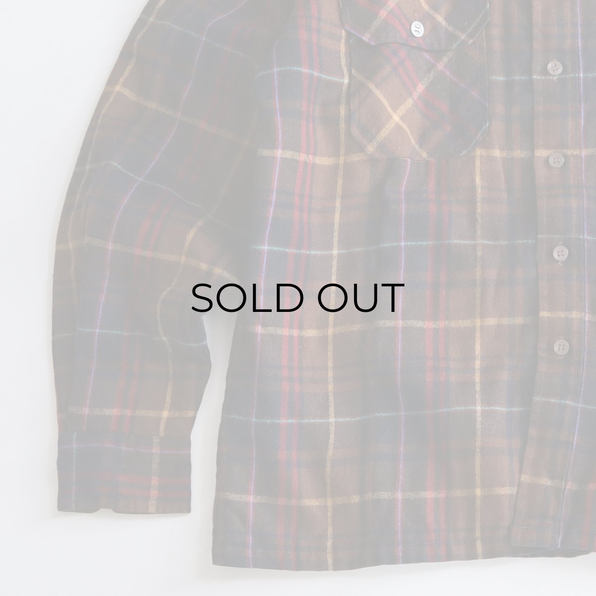 画像5: 〜80's OAKTON ACRYLIC CHECK QUILTED LINING BOX SHIRT (5)