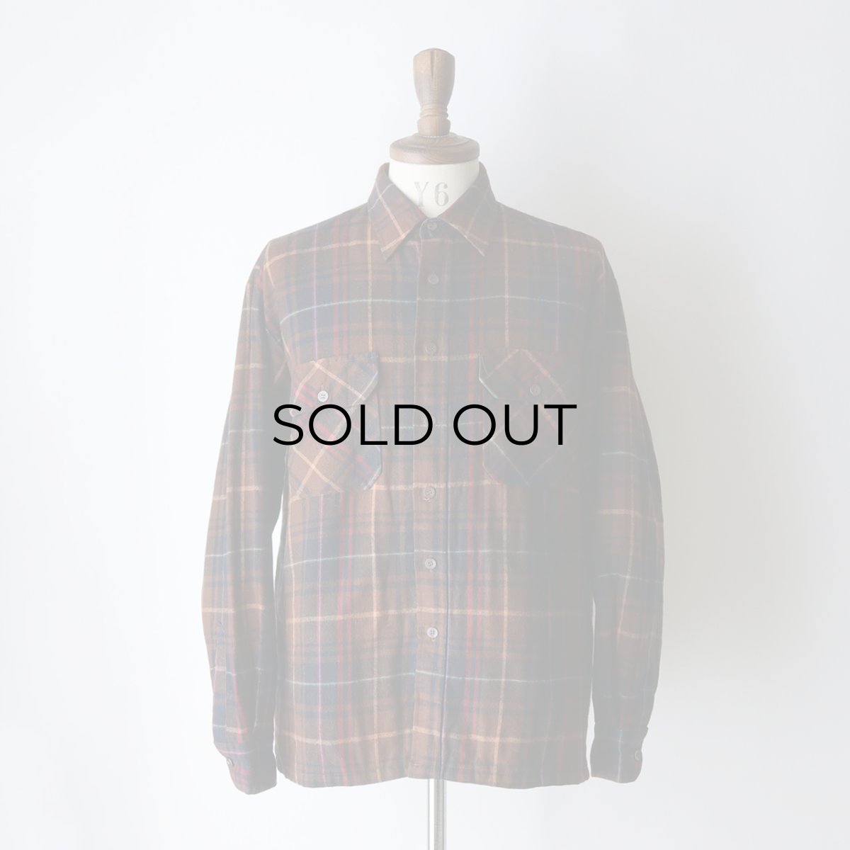 画像10: 〜80's OAKTON ACRYLIC CHECK QUILTED LINING BOX SHIRT (10)