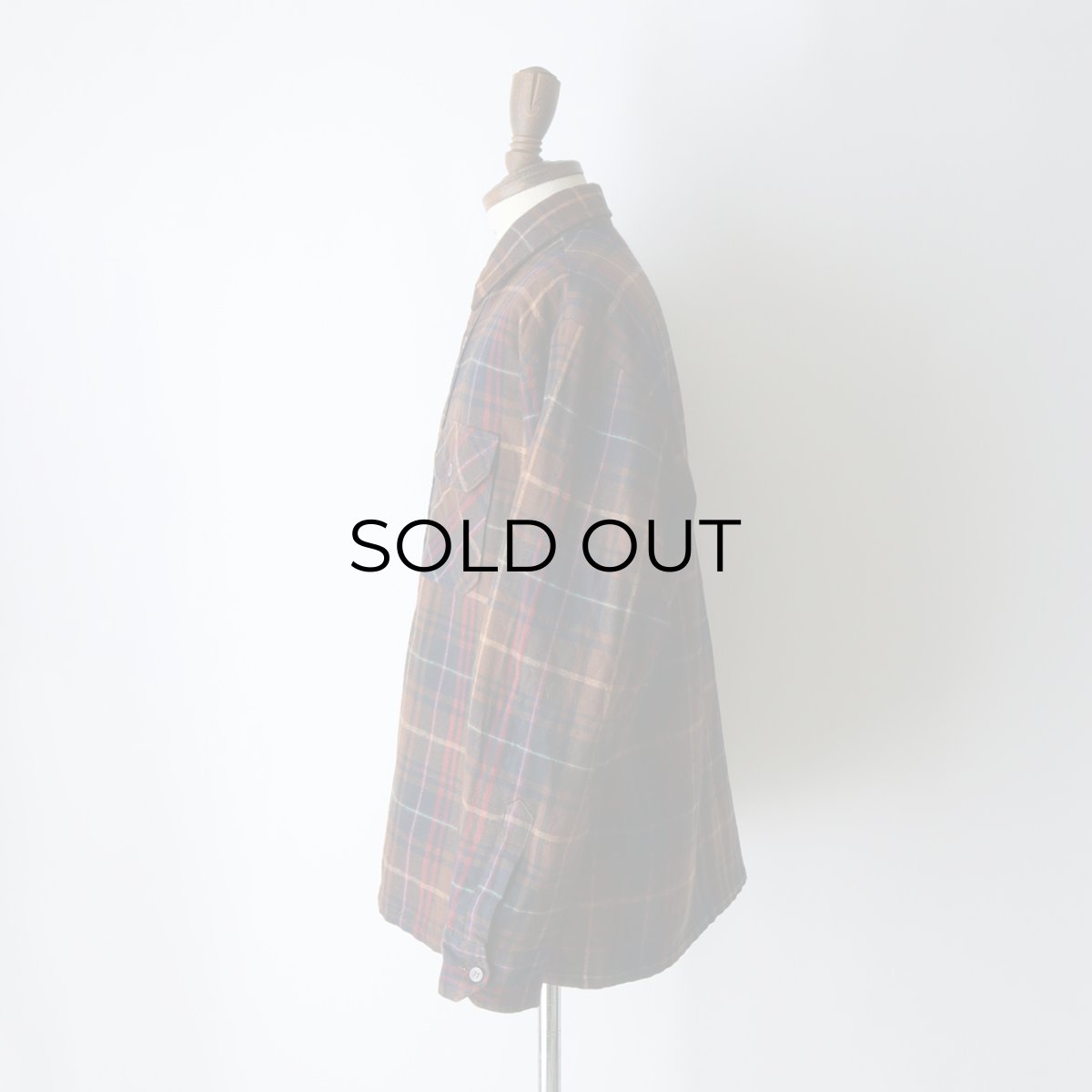 画像11: 〜80's OAKTON ACRYLIC CHECK QUILTED LINING BOX SHIRT (11)