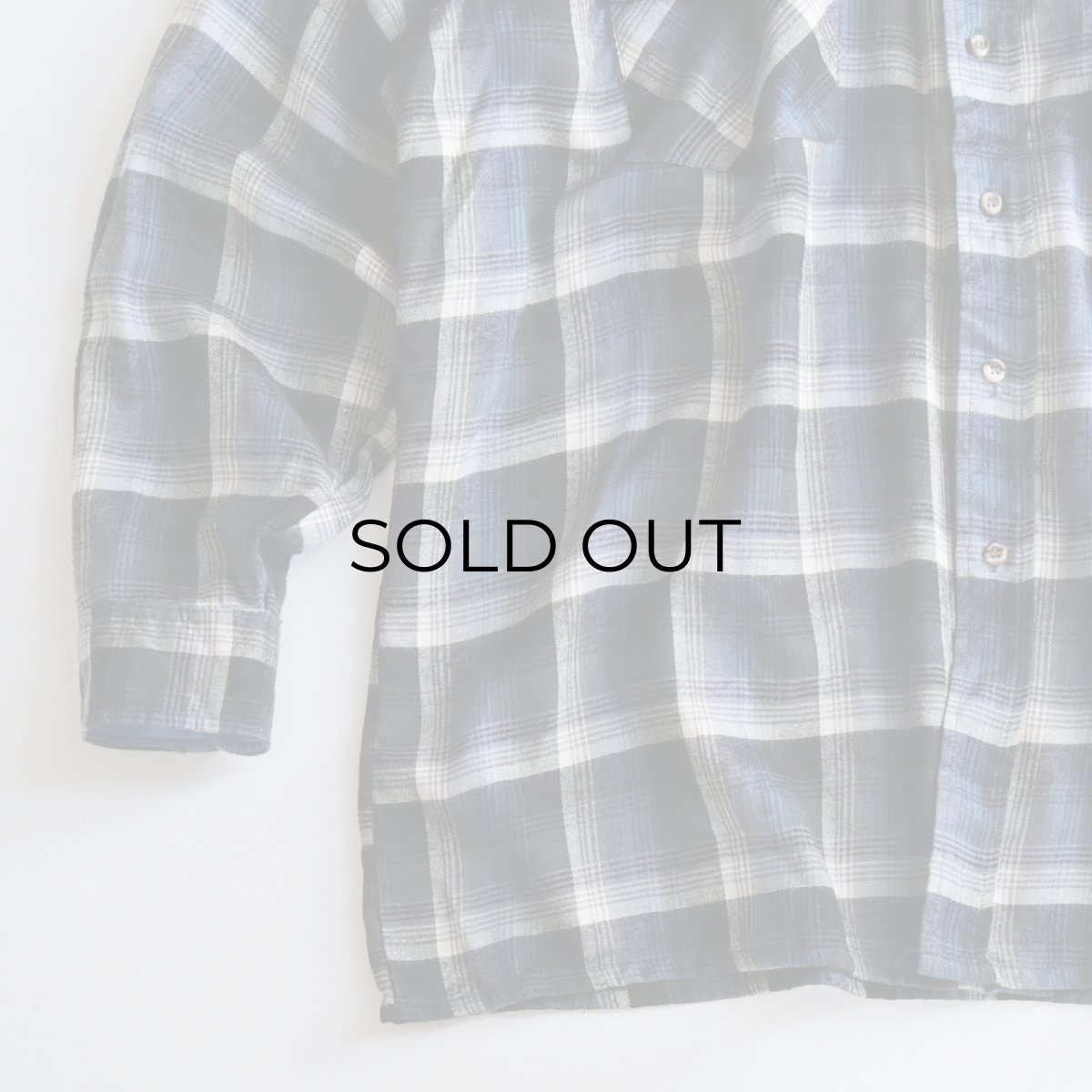 画像4: 80's VAN HEUSEN ACRYLIC CHECK BOX SHIRT (4)
