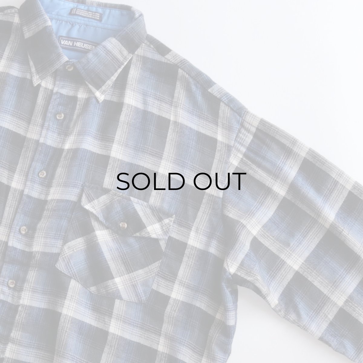 画像3: 80's VAN HEUSEN ACRYLIC CHECK BOX SHIRT (3)