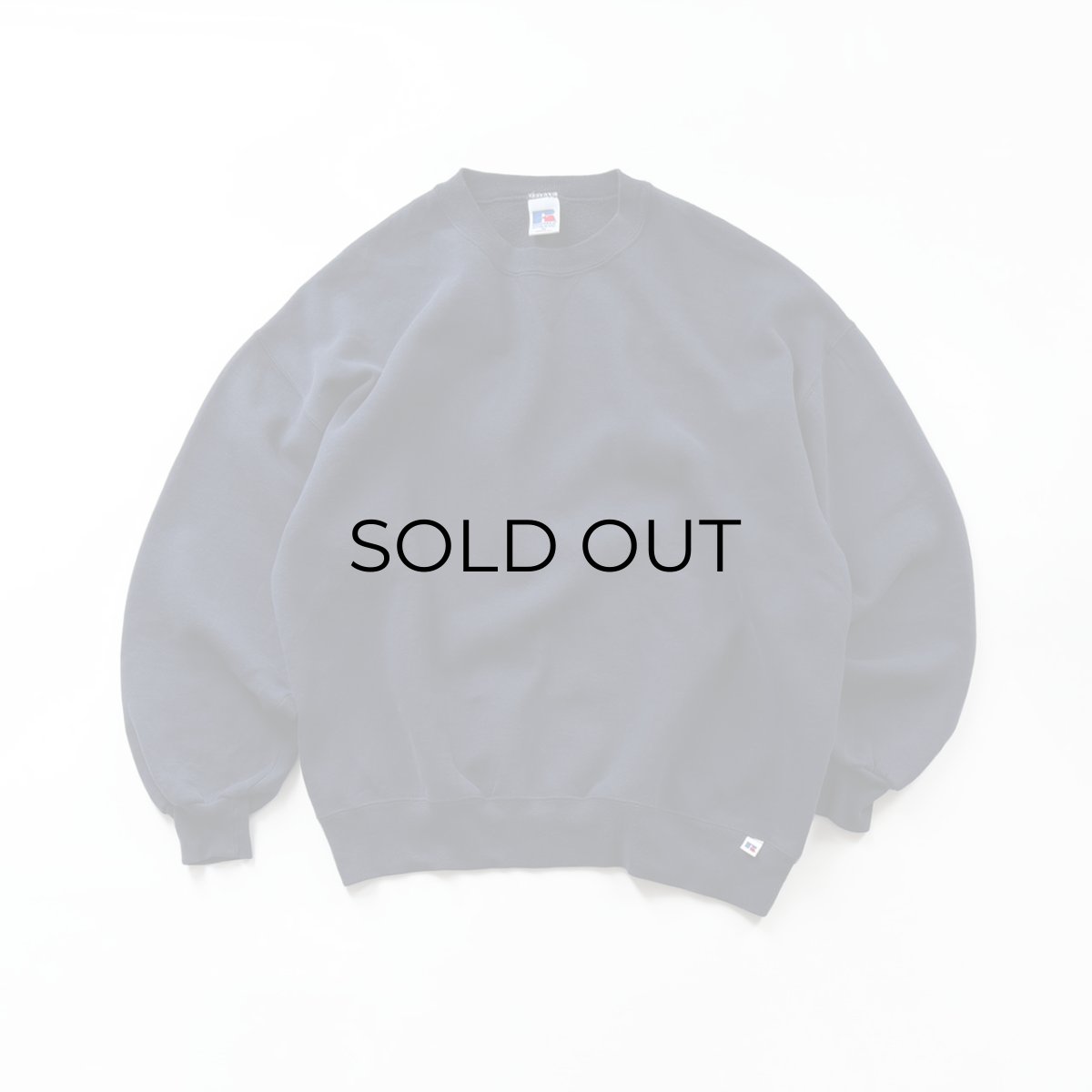 画像1: 90's RUSSELL PLAIN CREW NECK SWEAT "MADE IN USA" (1)