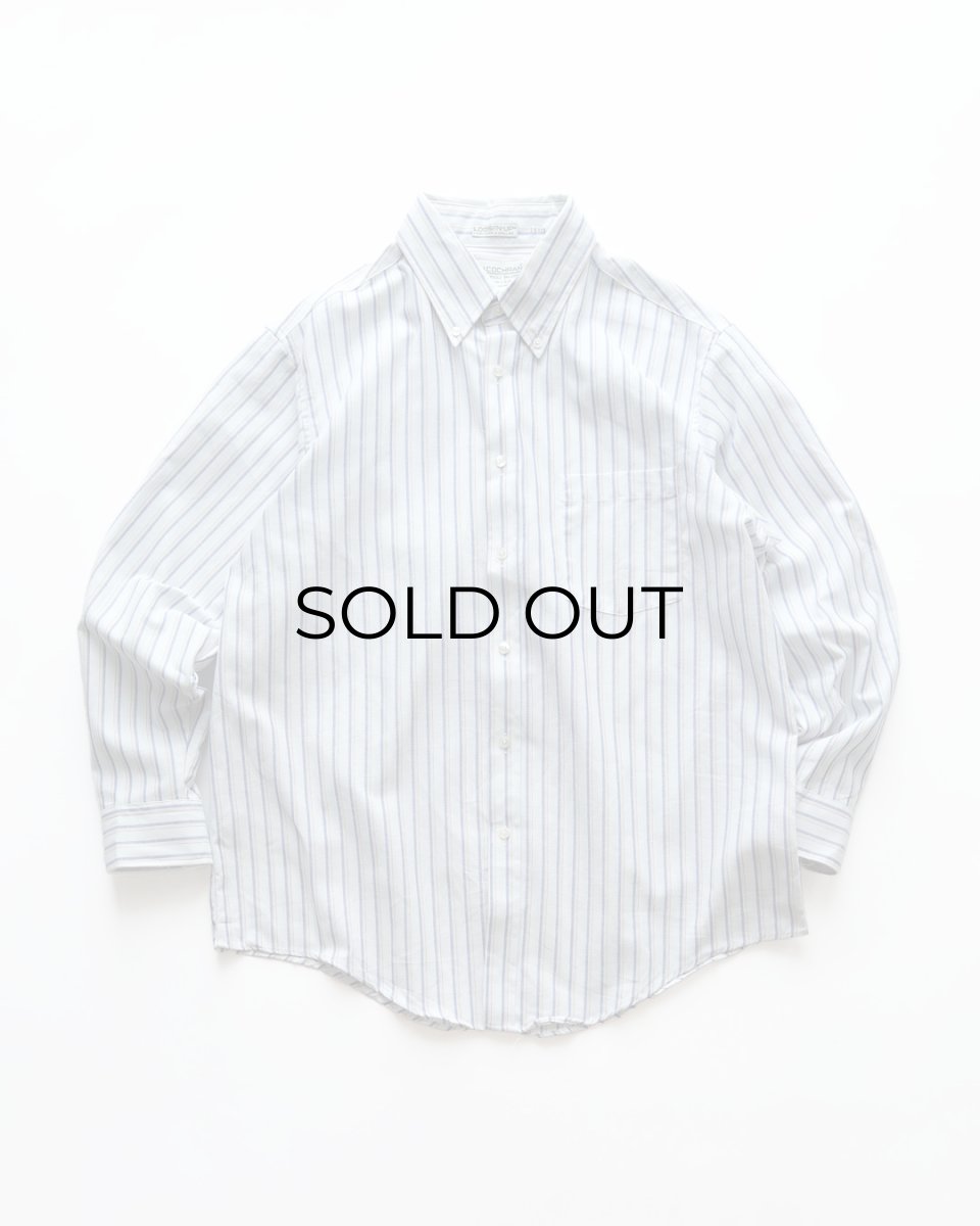 画像1: 〜90's J.J. COCHRAN OXFORD STRIPE B/D SHIRT "MADE IN USA" (1)