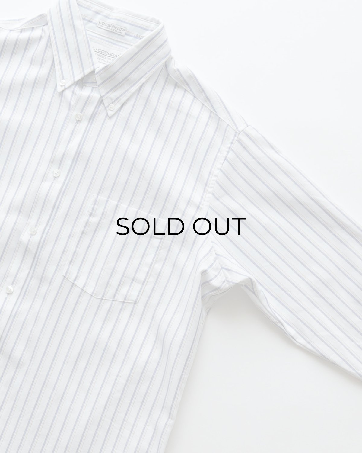 画像3: 〜90's J.J. COCHRAN OXFORD STRIPE B/D SHIRT "MADE IN USA" (3)