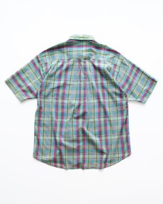 画像2: 80's Cambridge Classics COTTON MADRAS CHECK S/S B/D SHIRT (2)