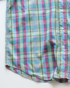 画像4: 80's Cambridge Classics COTTON MADRAS CHECK S/S B/D SHIRT (4)