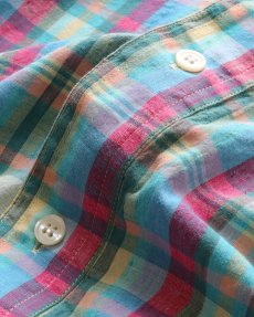 画像8: 80's Cambridge Classics COTTON MADRAS CHECK S/S B/D SHIRT (8)