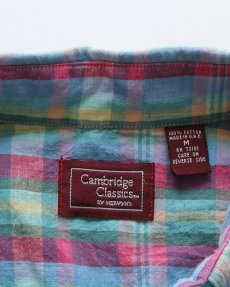 画像7: 80's Cambridge Classics COTTON MADRAS CHECK S/S B/D SHIRT (7)