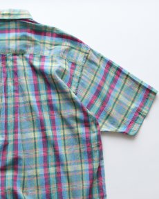 画像5: 80's Cambridge Classics COTTON MADRAS CHECK S/S B/D SHIRT (5)