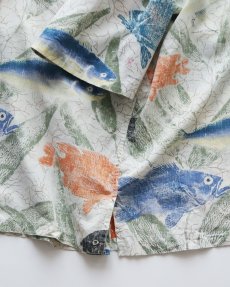 画像7: 〜90's Marshall Madruga COLLECTION by REYN SPOONER COTTON ALL OVER PATTERN S/S B/D PULLOVER HAWAIIAN SHIRT (7)