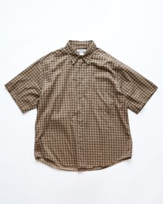 画像1: 90's claiborne COTTON ALL OVER PATTERN S/S SHIRT (1)