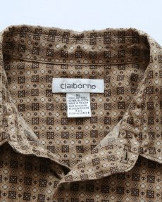 画像6: 90's claiborne COTTON ALL OVER PATTERN S/S SHIRT (6)