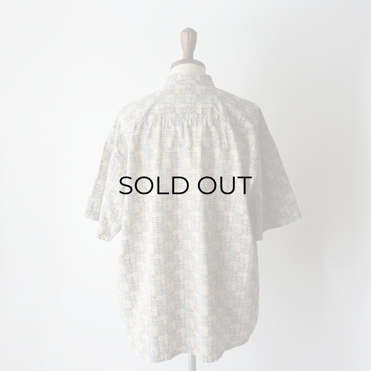 画像3: 90's CAMPIA COTTON ALL OVER PATTERN S/S BOX SHIRT (3)