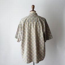 画像3: 90's CAMPIA COTTON ALL OVER PATTERN S/S BOX SHIRT (3)
