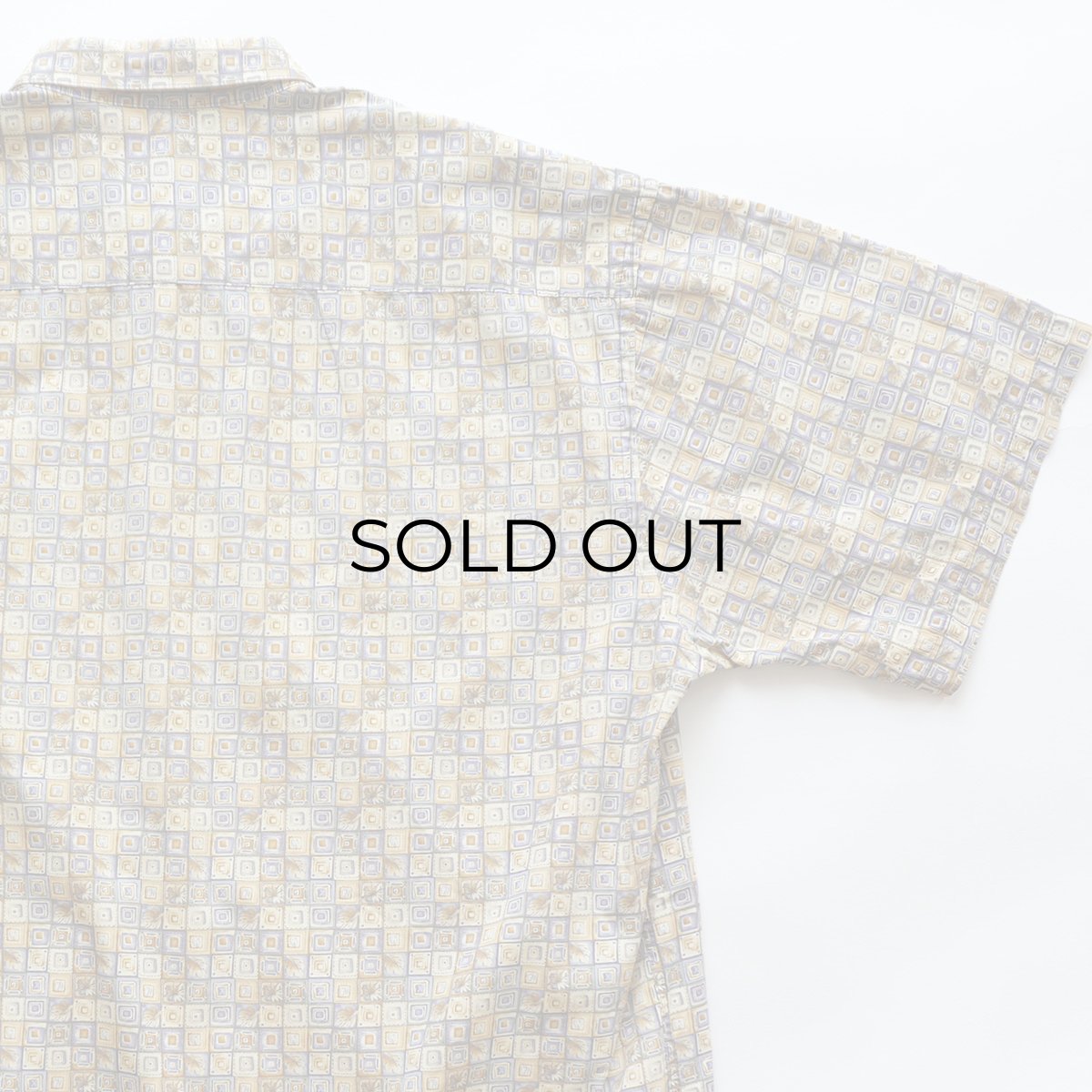 画像8: 90's CAMPIA COTTON ALL OVER PATTERN S/S BOX SHIRT (8)