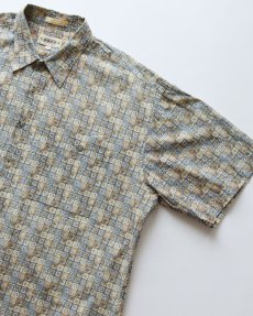 画像3: 90's CAMPIA COTTON ALL OVER PATTERN S/S BOX SHIRT (3)