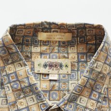 画像9: 90's CAMPIA COTTON ALL OVER PATTERN S/S BOX SHIRT (9)
