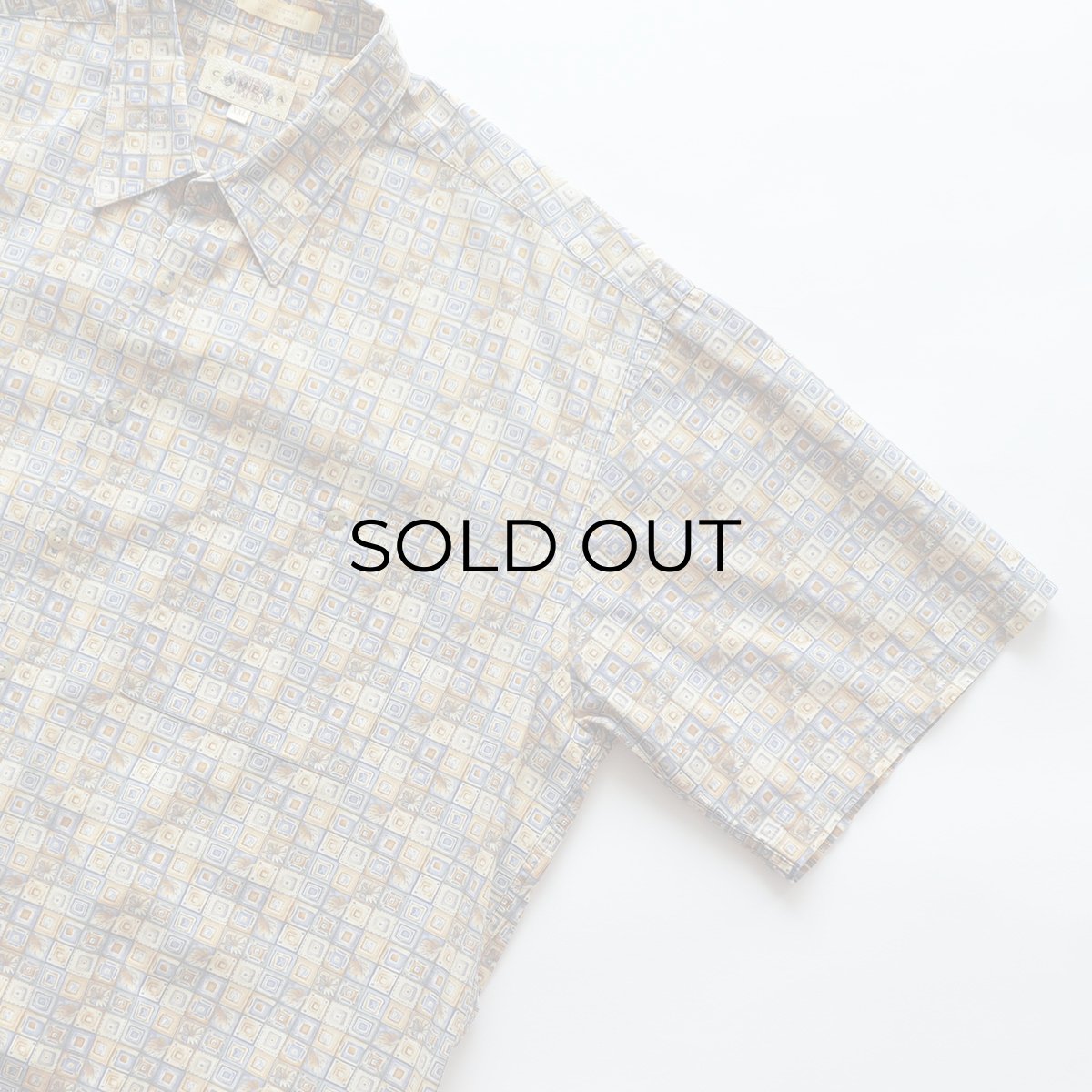 画像6: 90's CAMPIA COTTON ALL OVER PATTERN S/S BOX SHIRT (6)