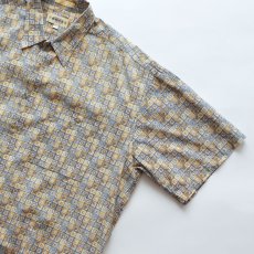 画像6: 90's CAMPIA COTTON ALL OVER PATTERN S/S BOX SHIRT (6)