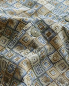 画像7: 90's CAMPIA COTTON ALL OVER PATTERN S/S BOX SHIRT (7)