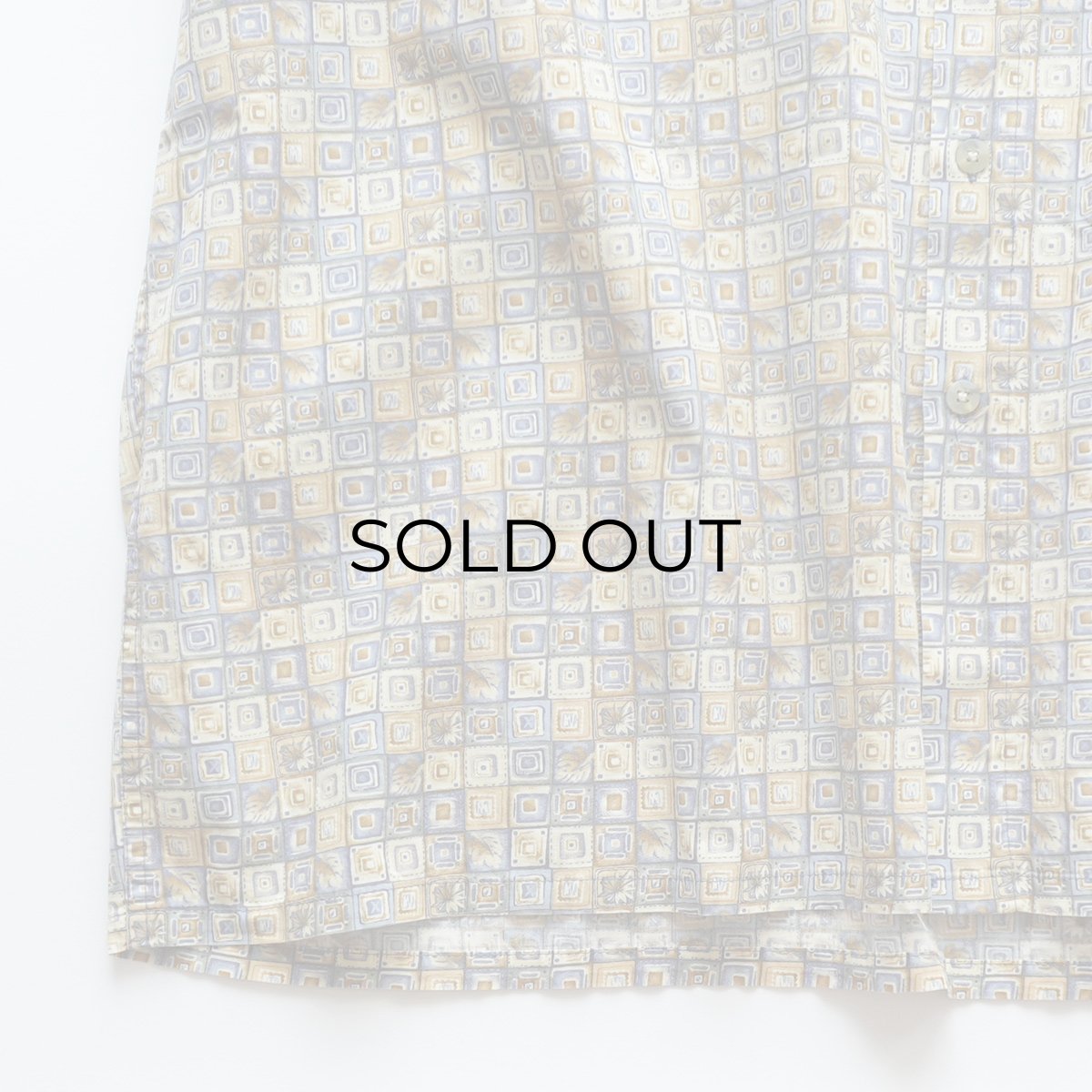 画像7: 90's CAMPIA COTTON ALL OVER PATTERN S/S BOX SHIRT (7)