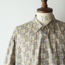 画像4: 90's CAMPIA COTTON ALL OVER PATTERN S/S BOX SHIRT (4)