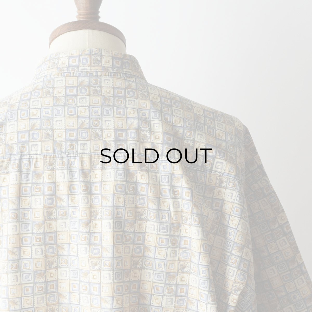画像5: 90's CAMPIA COTTON ALL OVER PATTERN S/S BOX SHIRT (5)