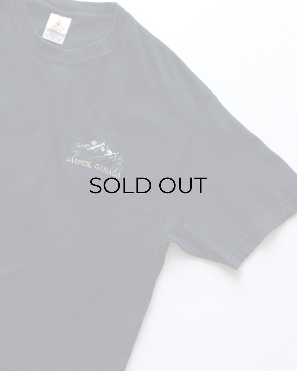 画像3: 00's DIAMOND STAR COTTON EMBROIDERED S/S TEE "JASPER, CANADA" (3)