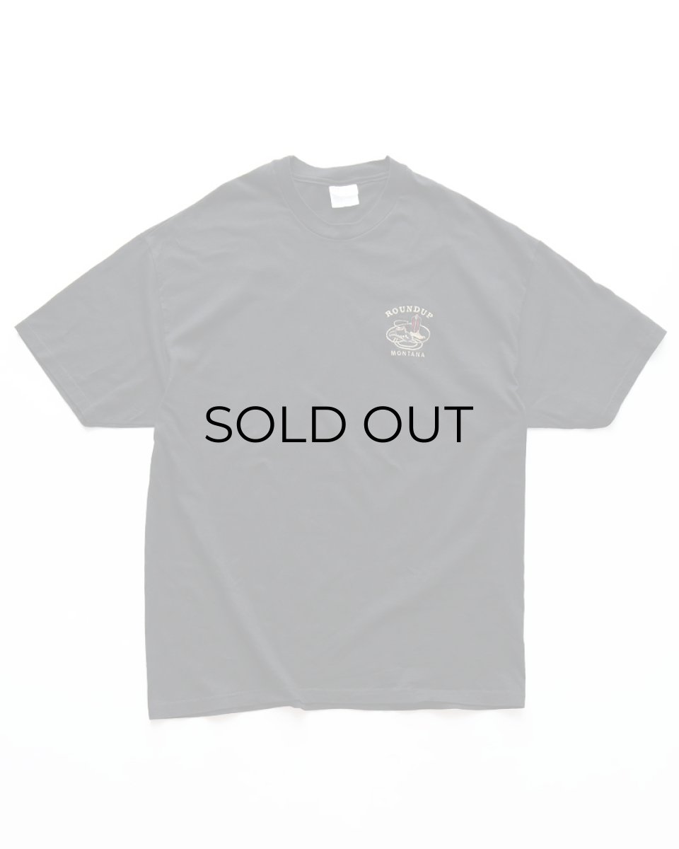 画像1: 00's Hanes COTTON EMBROIDERED S/S TEE "ROUNDUP MONTANA" (1)