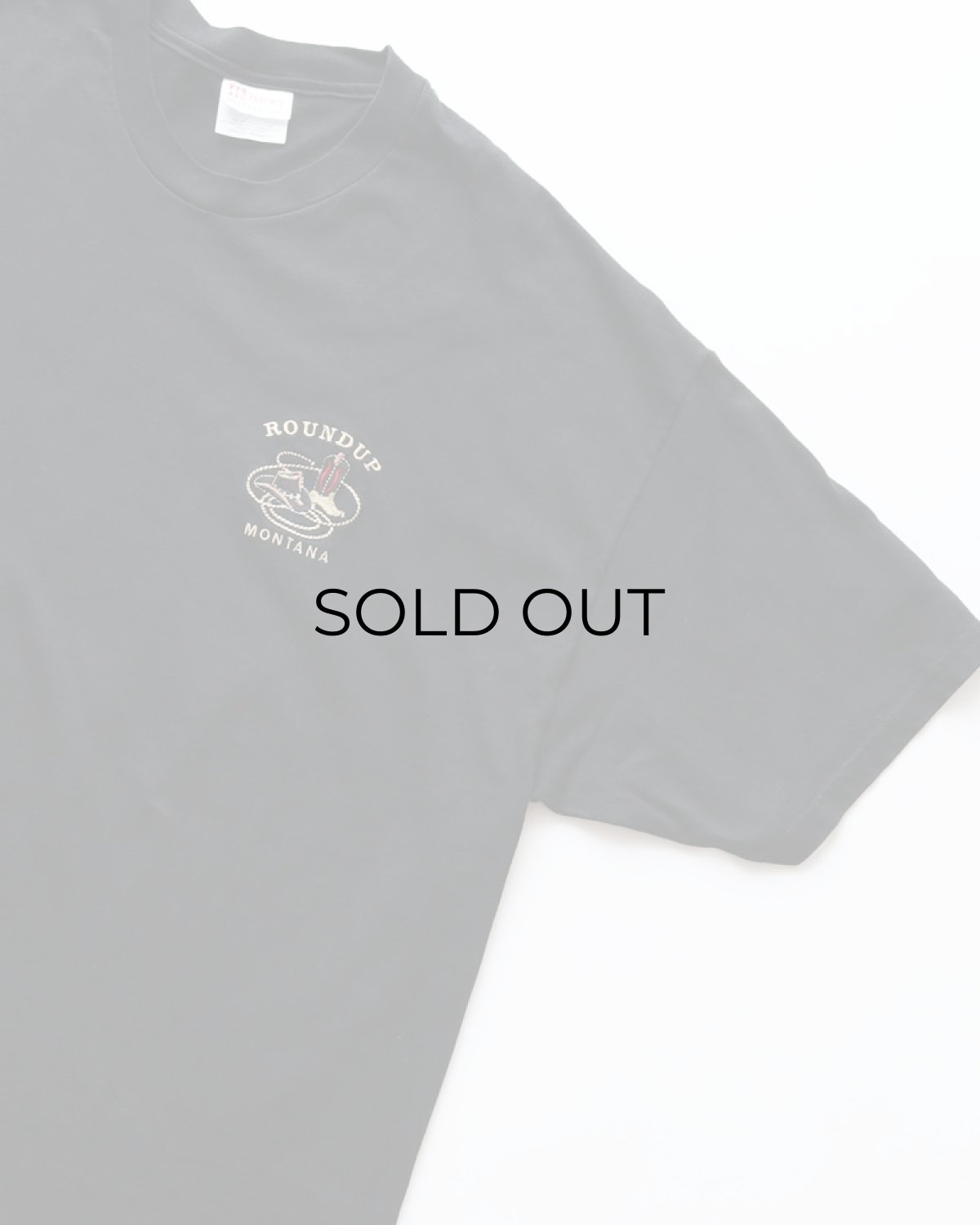 画像3: 00's Hanes COTTON EMBROIDERED S/S TEE "ROUNDUP MONTANA" (3)