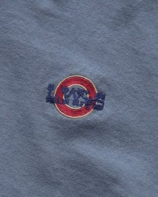 画像5: 00's COTTON DELUXE by ANVIL COTTON EMBROIDERED S/S HENLEY NECK TEE "L.W.S" (5)