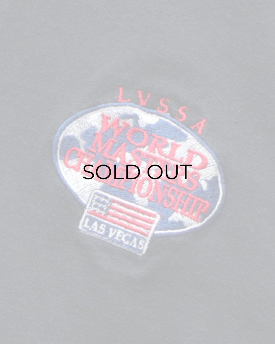 画像5: 00's COTTON DELUXE by ANVIL COTTON EMBROIDERED S/S HENLEY NECK TEE "WORLD MASTERS CHAMPIONSHIP" (5)