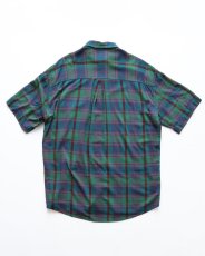 画像2: 〜00's claiborne RAYON CHECK S/S REGULAR COLLAR SHIRT (2)