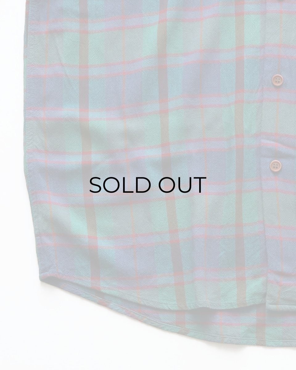 画像4: 〜00's claiborne RAYON CHECK S/S REGULAR COLLAR SHIRT (4)