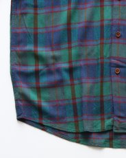 画像4: 〜00's claiborne RAYON CHECK S/S REGULAR COLLAR SHIRT (4)