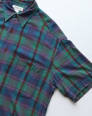 画像3: 〜00's claiborne RAYON CHECK S/S REGULAR COLLAR SHIRT (3)
