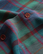 画像7: 〜00's claiborne RAYON CHECK S/S REGULAR COLLAR SHIRT (7)