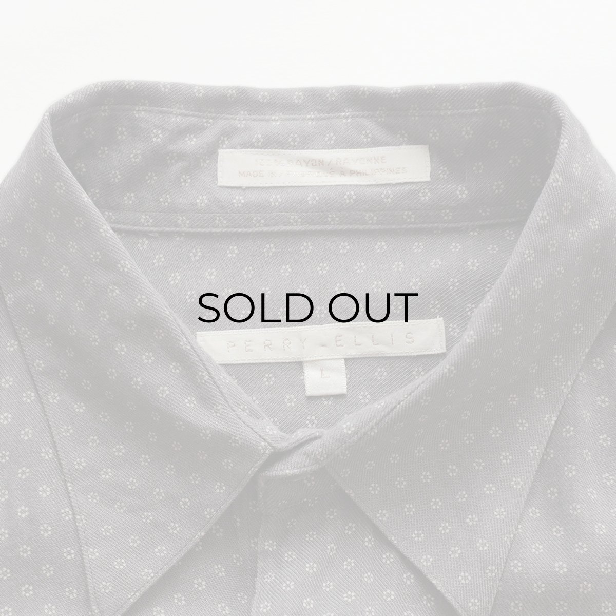 画像11: PERRY ELLIS RAYON DOT PATTERN S/S SHIRT (11)
