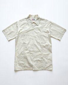 画像1: 〜80's DON ROBERT COTTON POLYESTER S/S GUAYABERA SHIRT (1)