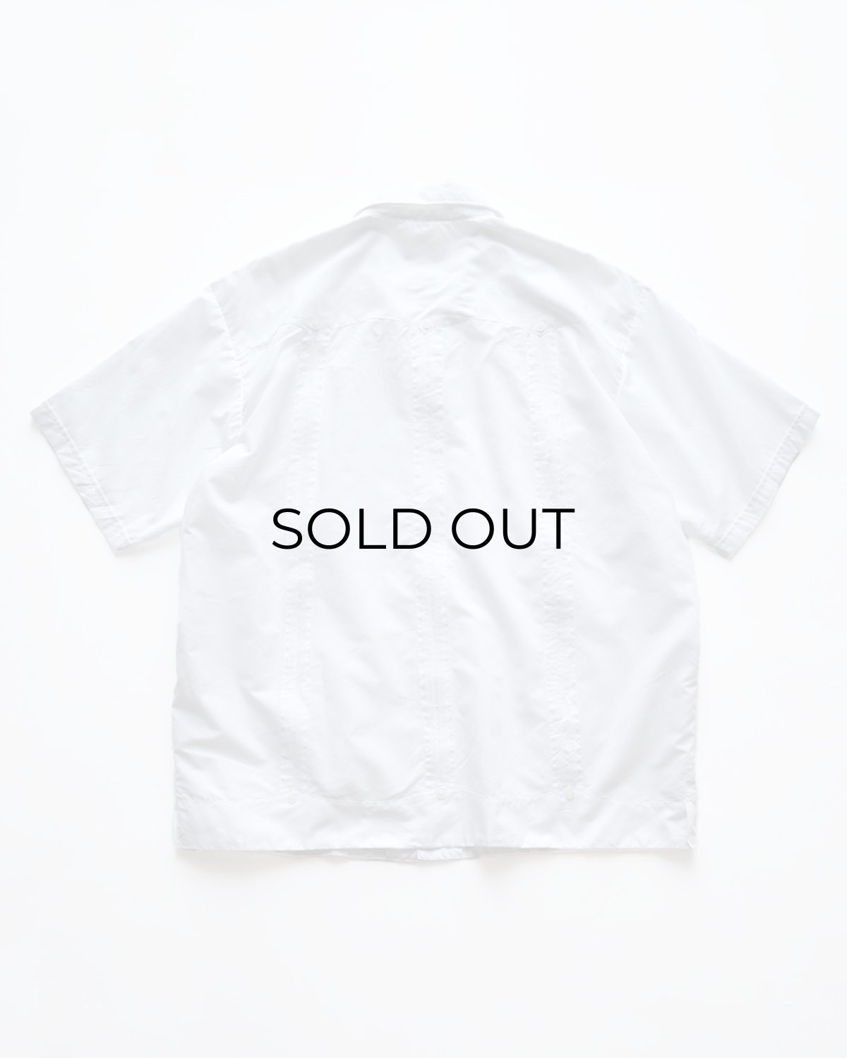 画像2: OLD Gueros COTTON POLYESTER S/S LOOP COLLAR GUAYABERA SHIRT (2)