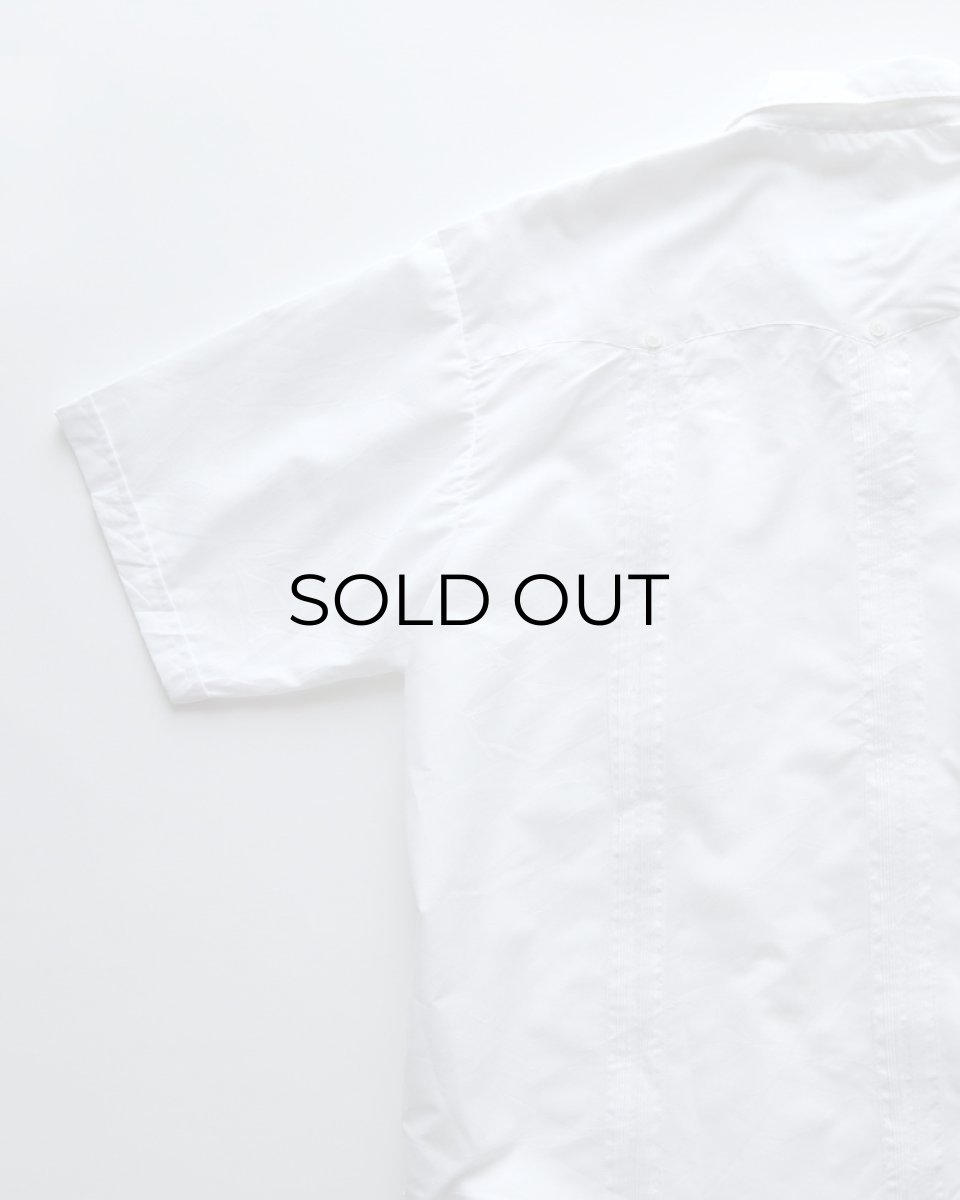 画像5: OLD Gueros COTTON POLYESTER S/S LOOP COLLAR GUAYABERA SHIRT (5)