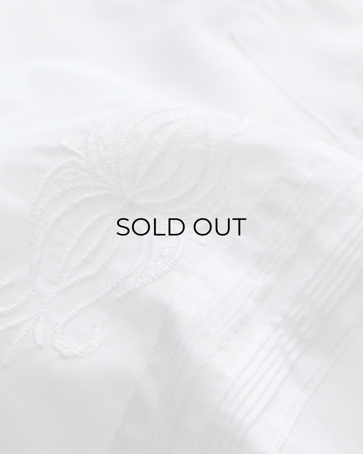 画像7: OLD Gueros COTTON POLYESTER S/S LOOP COLLAR GUAYABERA SHIRT (7)