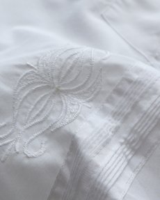 画像7: OLD Gueros COTTON POLYESTER S/S LOOP COLLAR GUAYABERA SHIRT (7)