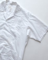 画像3: OLD Gueros COTTON POLYESTER S/S LOOP COLLAR GUAYABERA SHIRT (3)