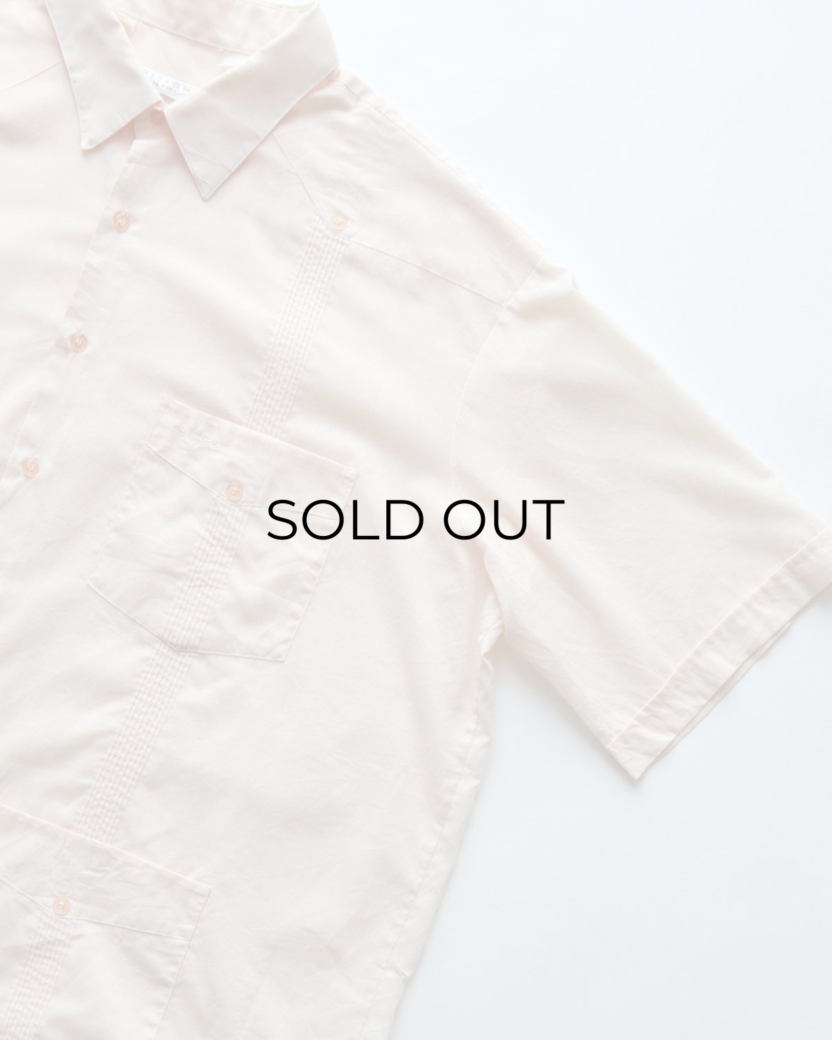 画像3: 80's EDITIONS by VAN HEUSEN COTTON POLYESTER S/S GUAYABERA SHIRT (3)