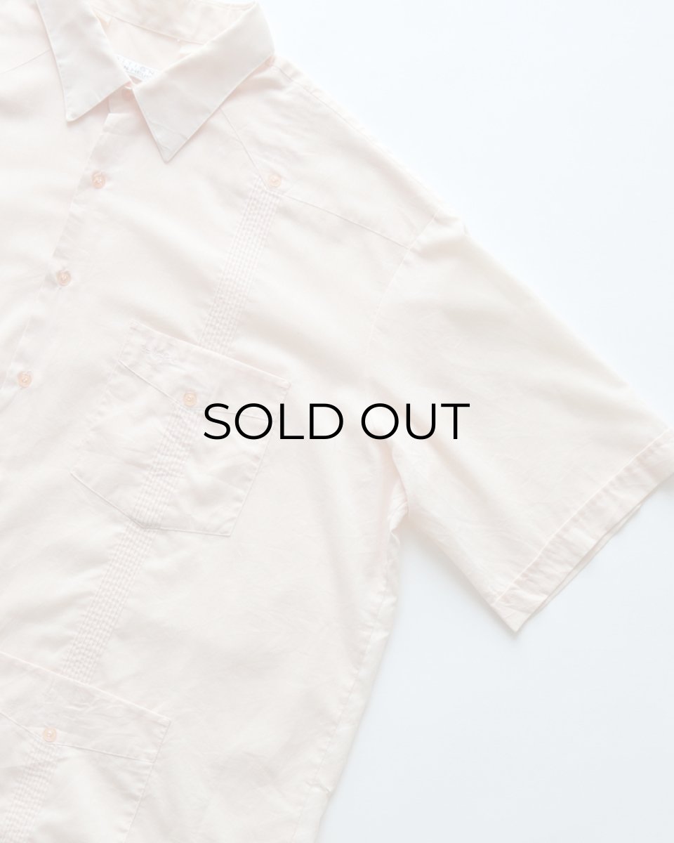 画像3: 80's EDITIONS by VAN HEUSEN COTTON POLYESTER S/S GUAYABERA SHIRT (3)