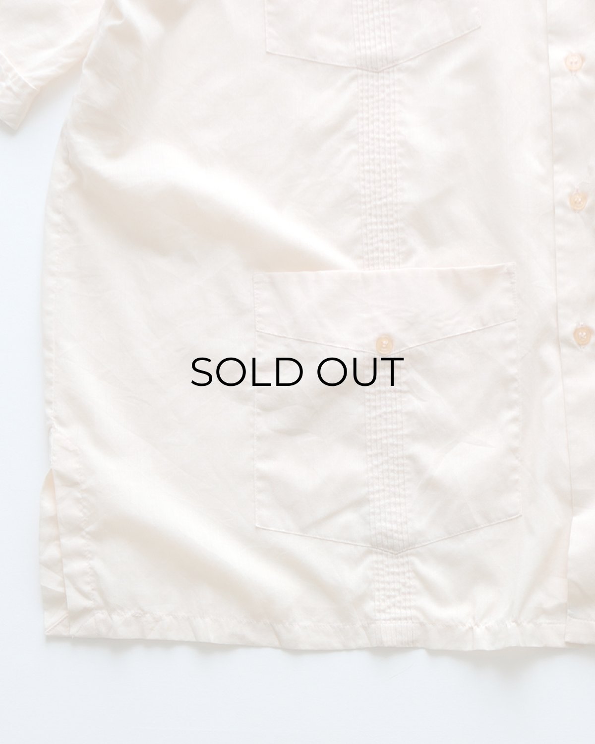 画像4: 80's EDITIONS by VAN HEUSEN COTTON POLYESTER S/S GUAYABERA SHIRT (4)