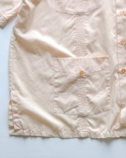 画像4: 80's EDITIONS by VAN HEUSEN COTTON POLYESTER S/S GUAYABERA SHIRT (4)
