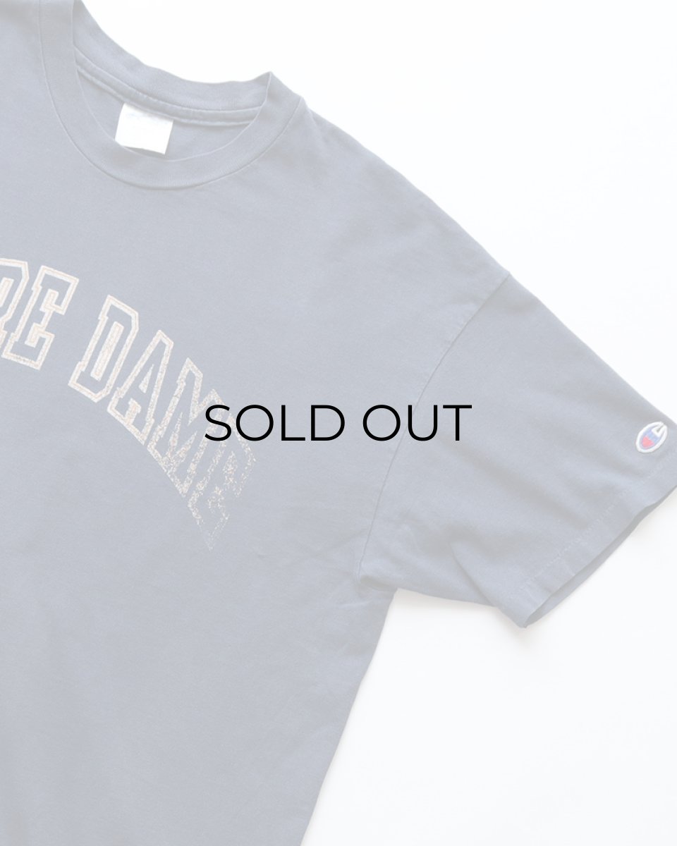 画像3: 〜00's Champion COTTON PRINT S/S TEE "NOTRE DAME" "MADE IN USA" (3)